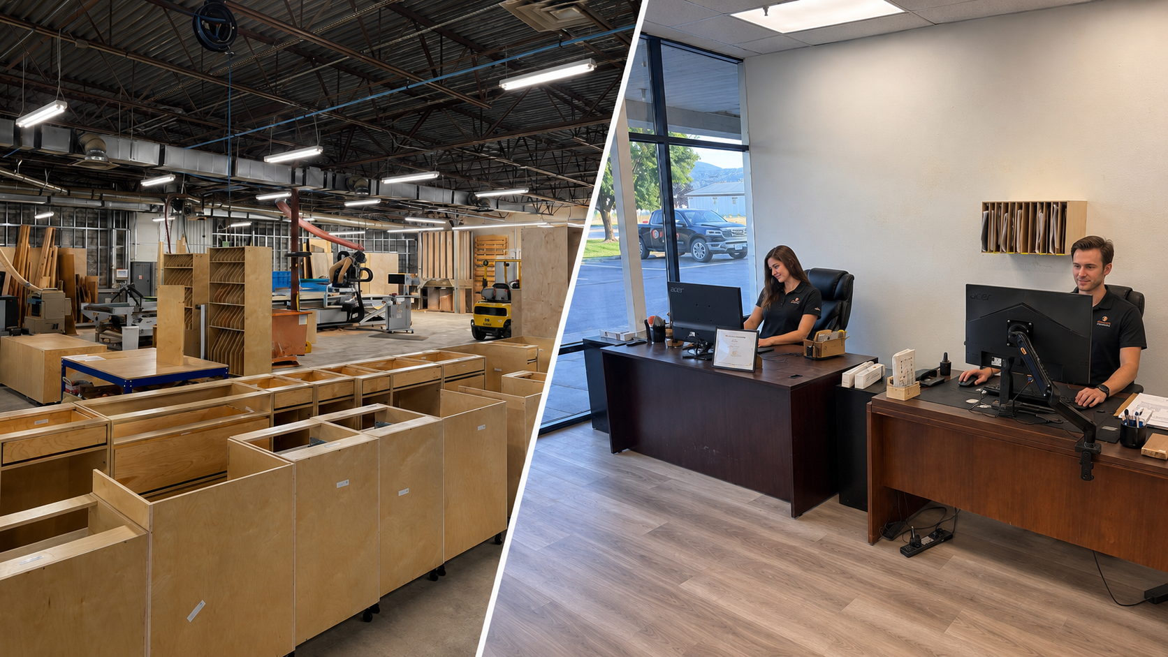 BoxCraft Cabinets workshop and showroom in Post Falls, Idaho