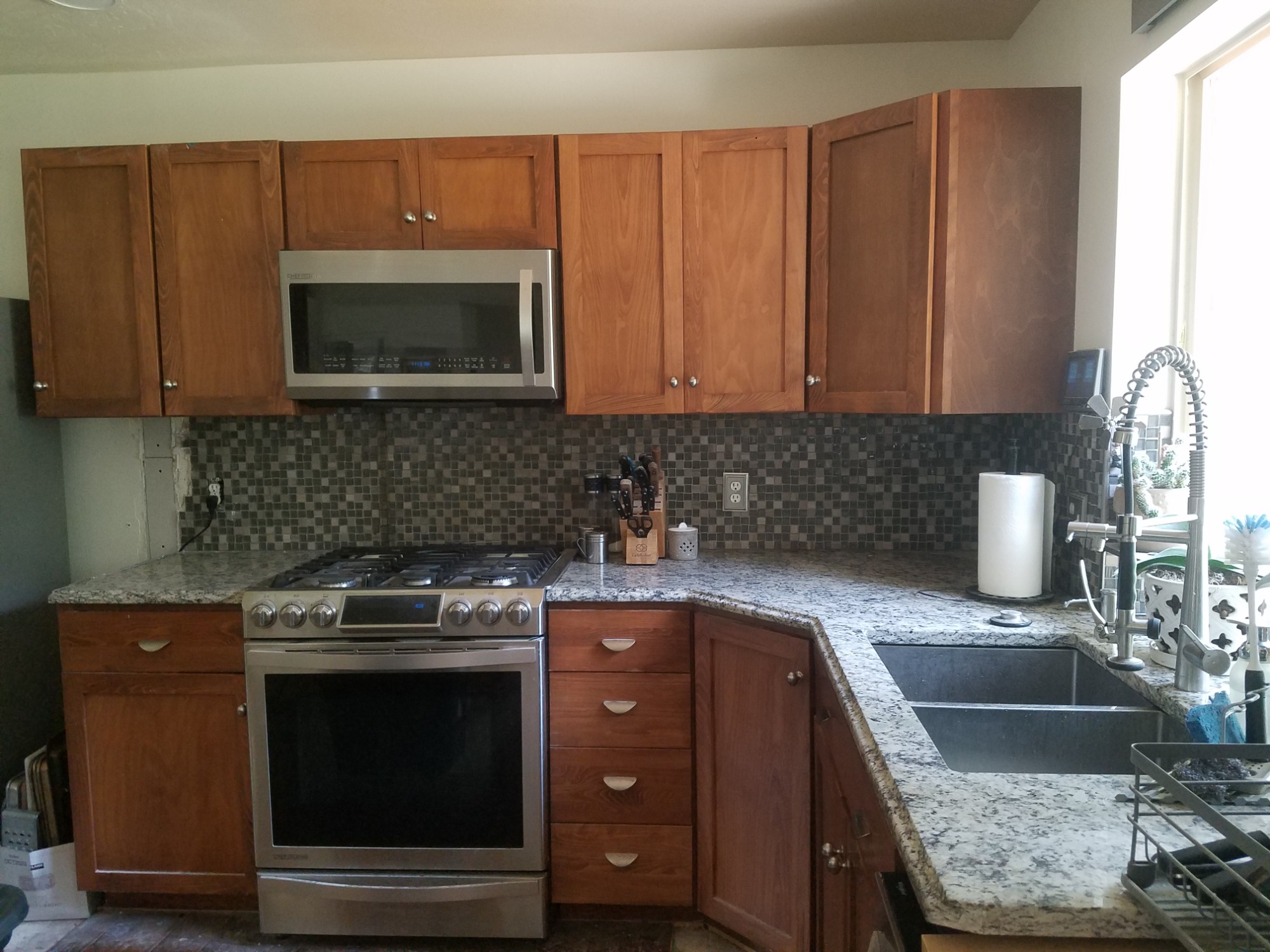 Sage Green Island Kitchen detail 1