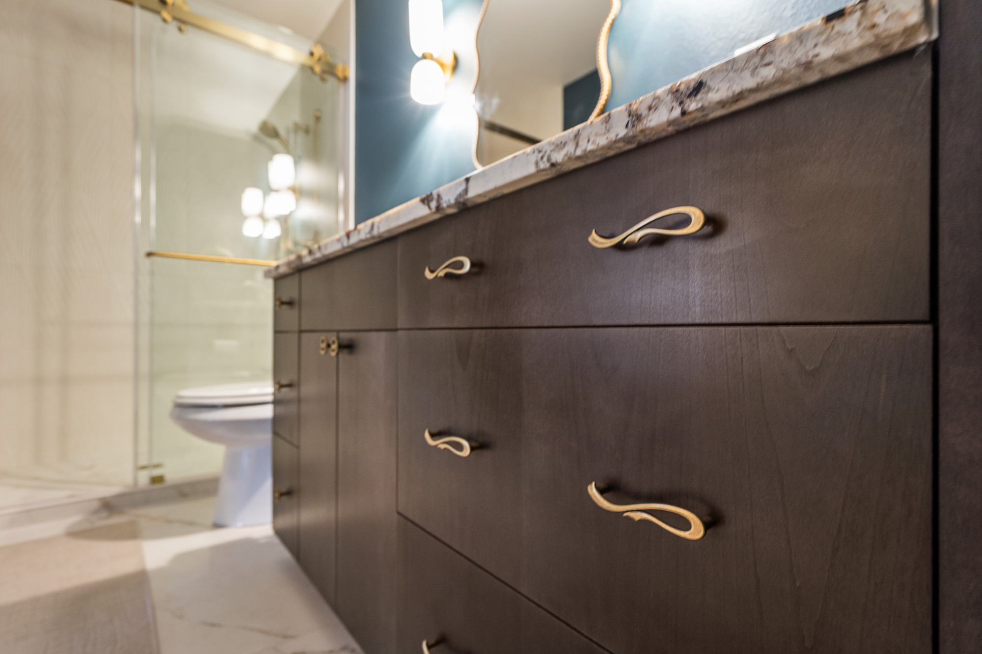 Espresso Bath Vanity detail 2