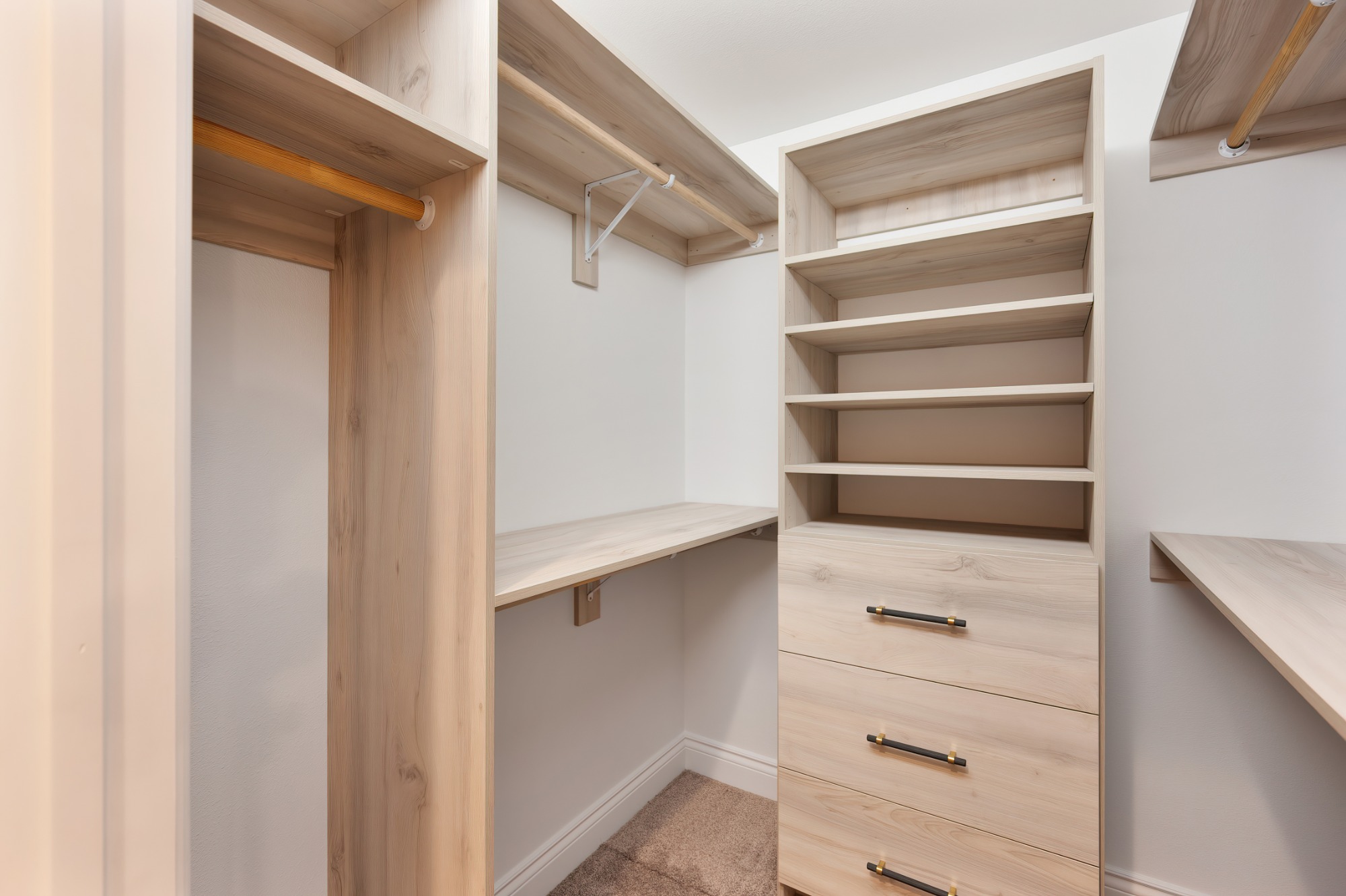Whitewashed Closet System detail 2