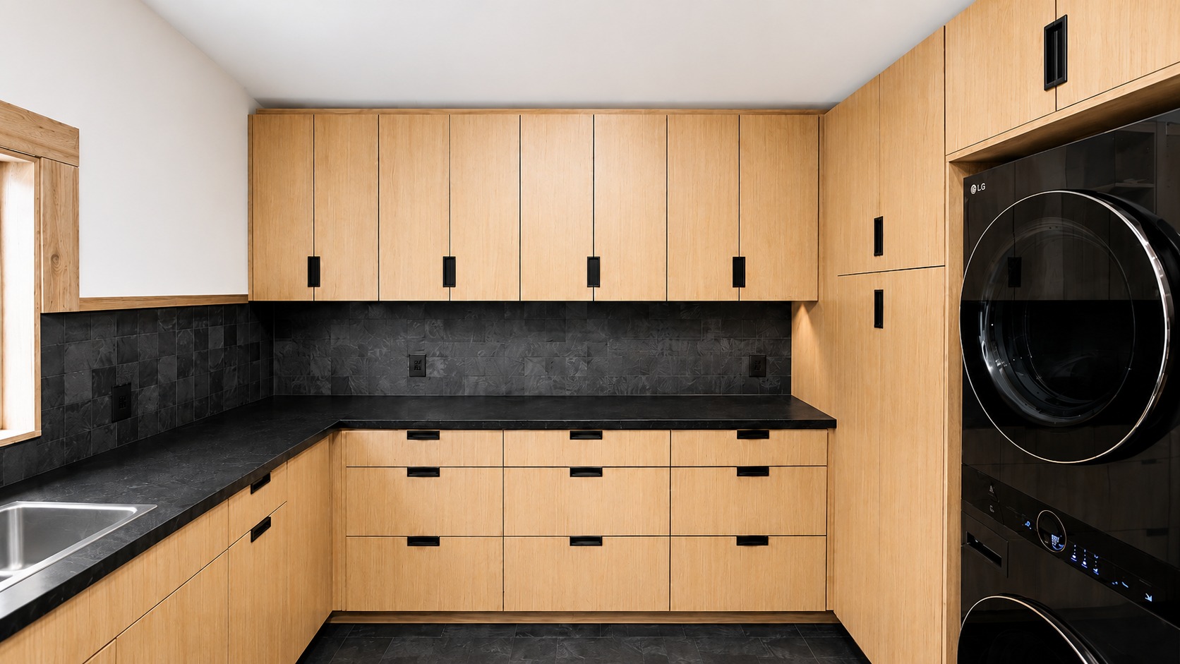 Vertical Grain Douglas Fir Laundry Room