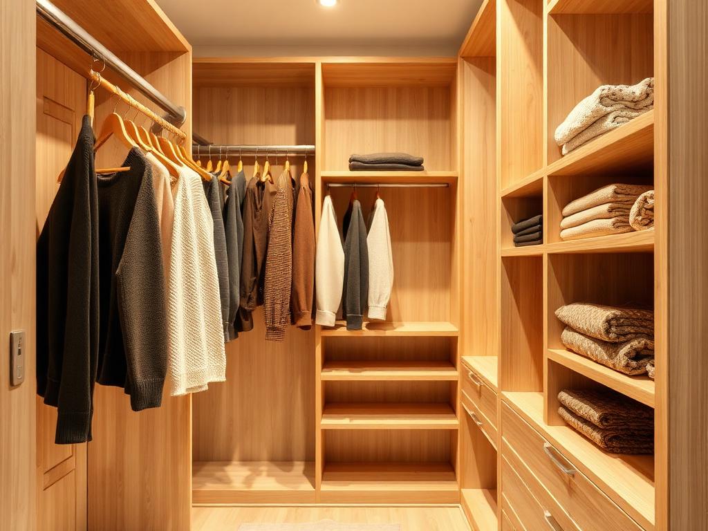 Whitewashed Closet System